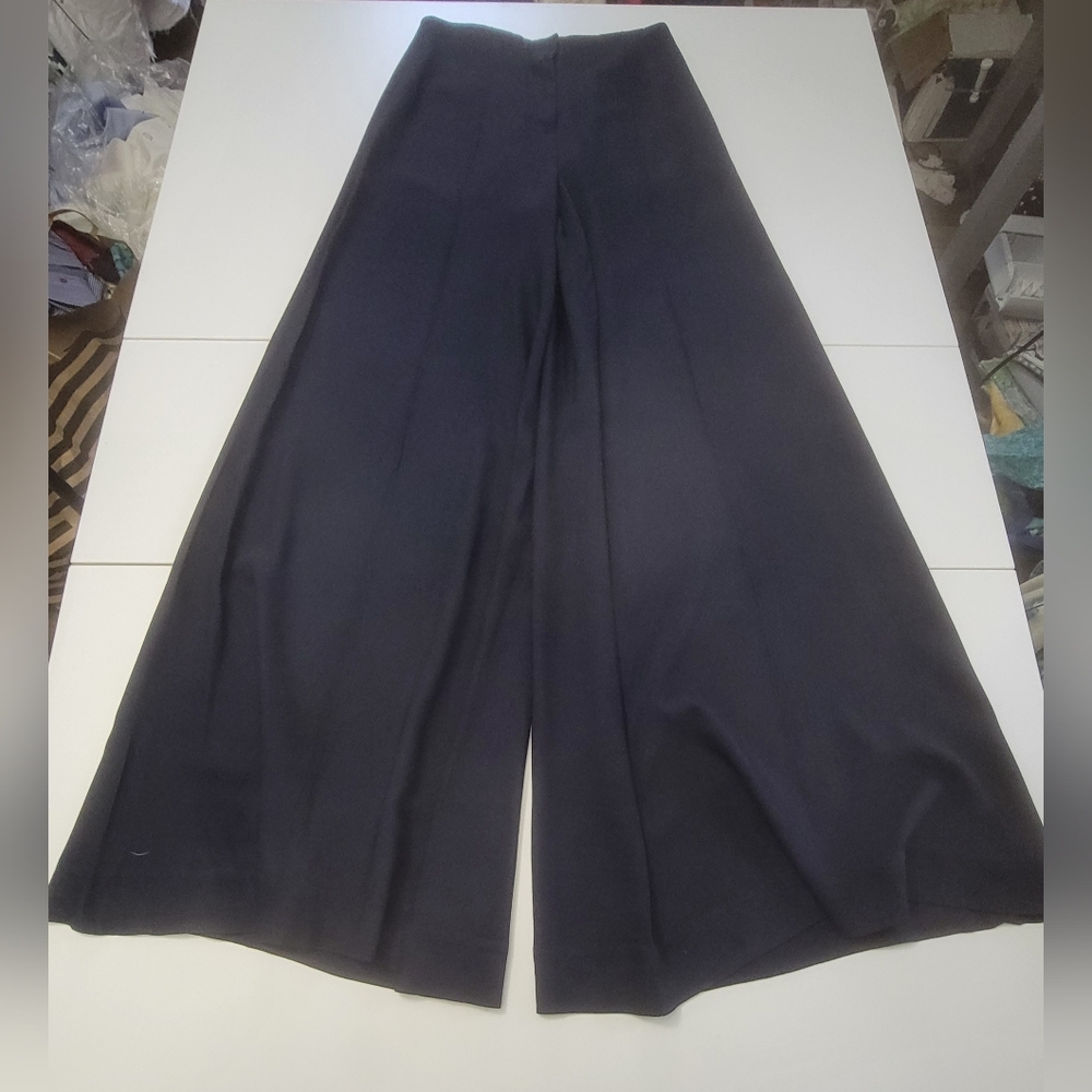 DVF wide leg navy pants